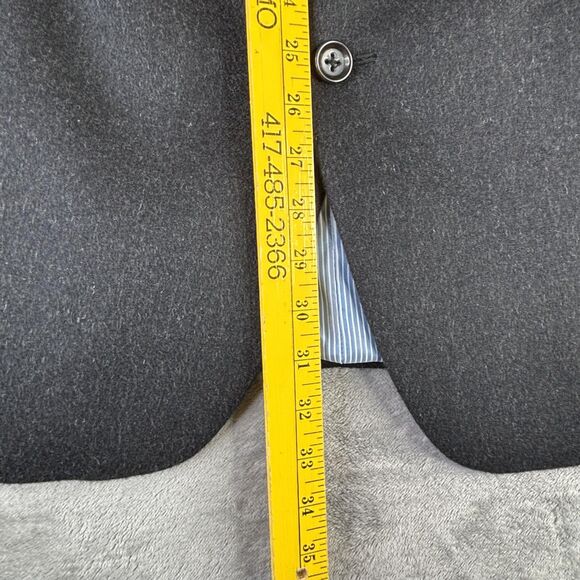 Stafford Sport Coat Mens 50R Charcoal Camel Hair Classic Fit Blazer 2 Button - Picture 11 of 14